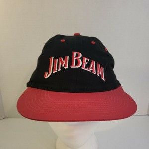 Vintage Jim Beam Black/Red Snapback Hat